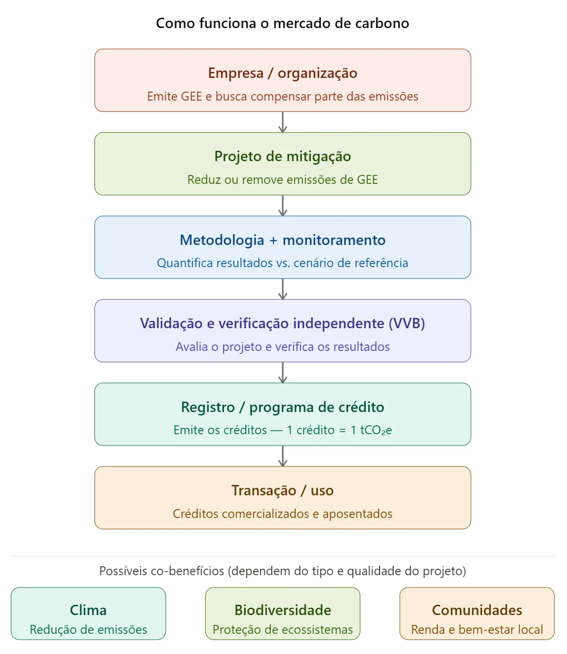 Como funciona o mercado de carbono