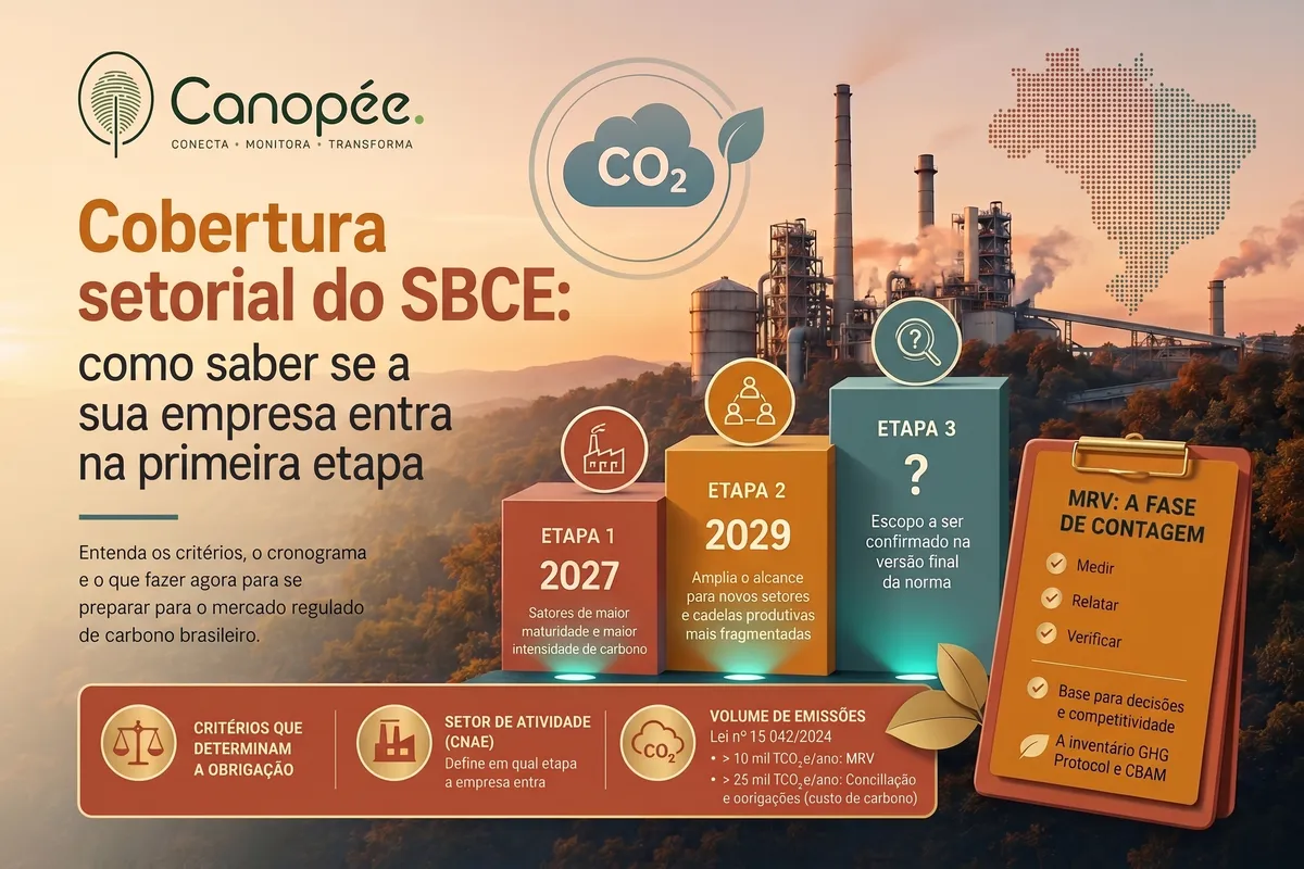 Cobertura setorial do SBCE: como saber se a sua empresa entra na primeira etapa